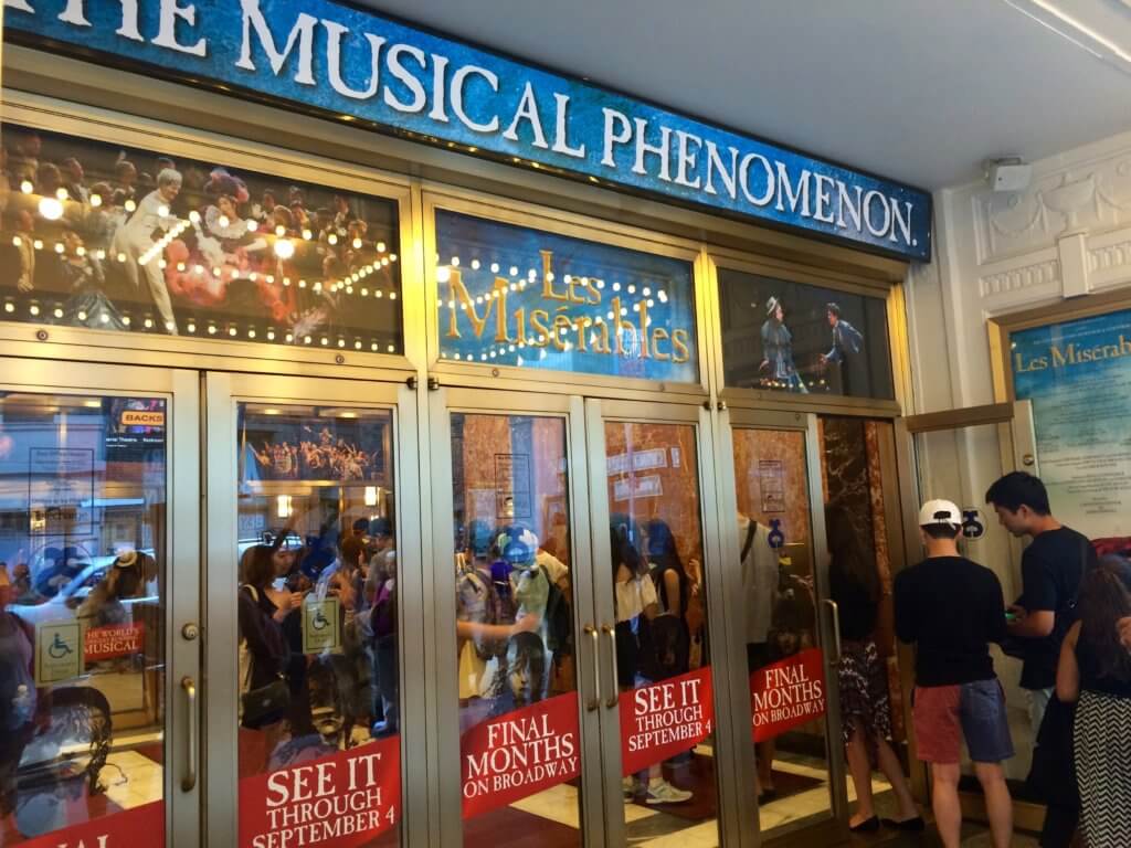 Going to see a show on Broadway