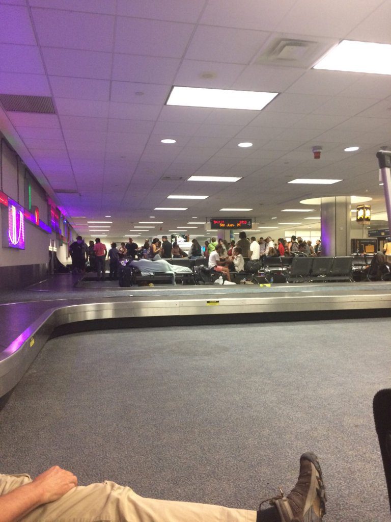 stranded at the airport