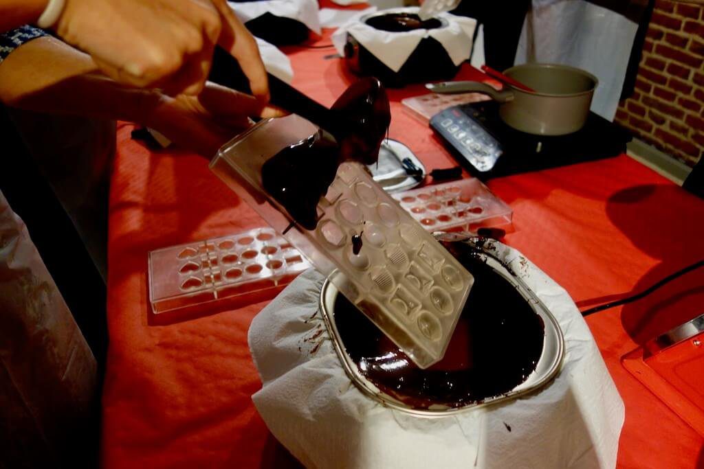Belgian chocolate making class