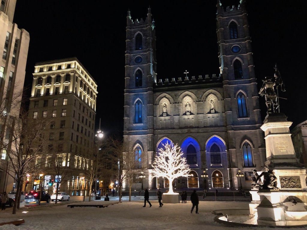 Aura Light Show Notre Dame Montreal | Weekend in Montreal in winter