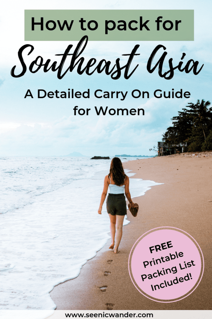 Ladies, this is the only southeast asia packing list you'll ever need