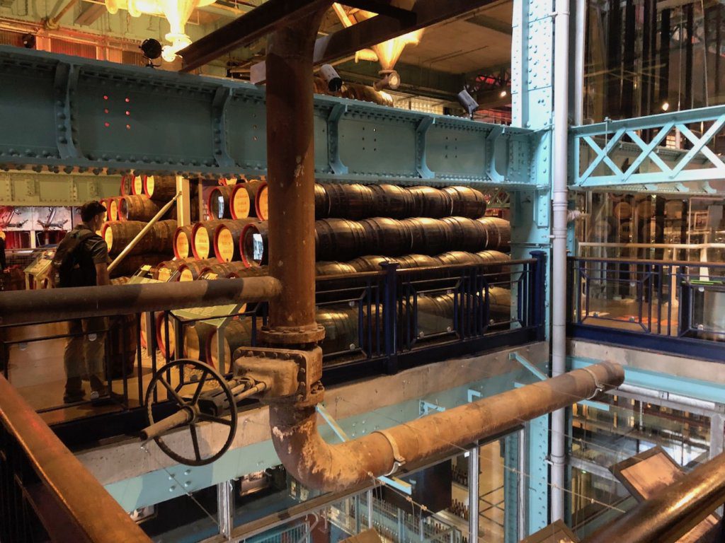 visiting the Guinness store house 