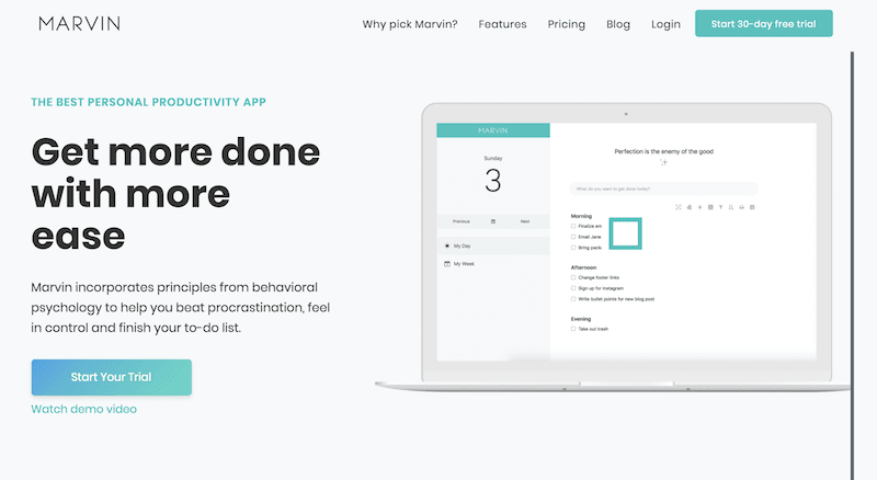 Amazing Marvin tool to work from home, working from home, work from home essentials