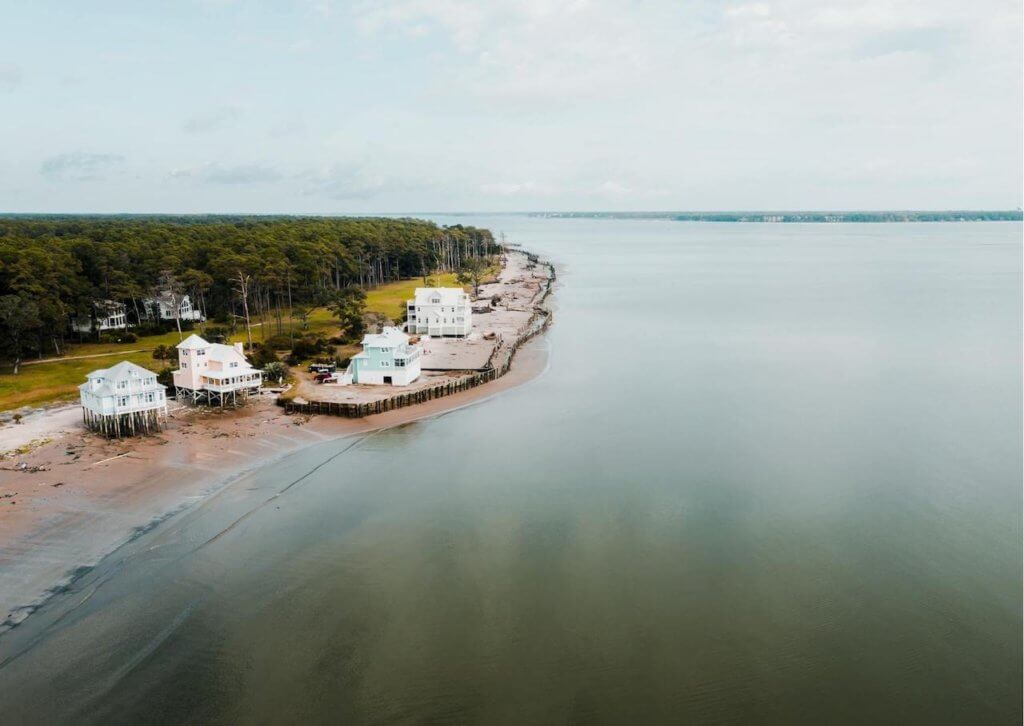 coastline off dafuskie island sc