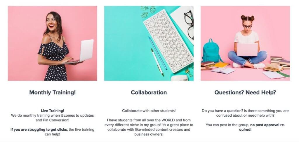 pinterest ninja blogging course