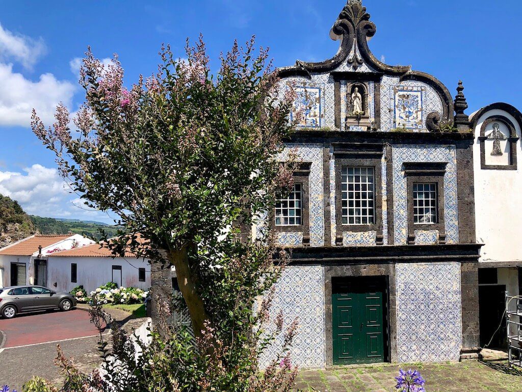 Tile church sao miguel azores