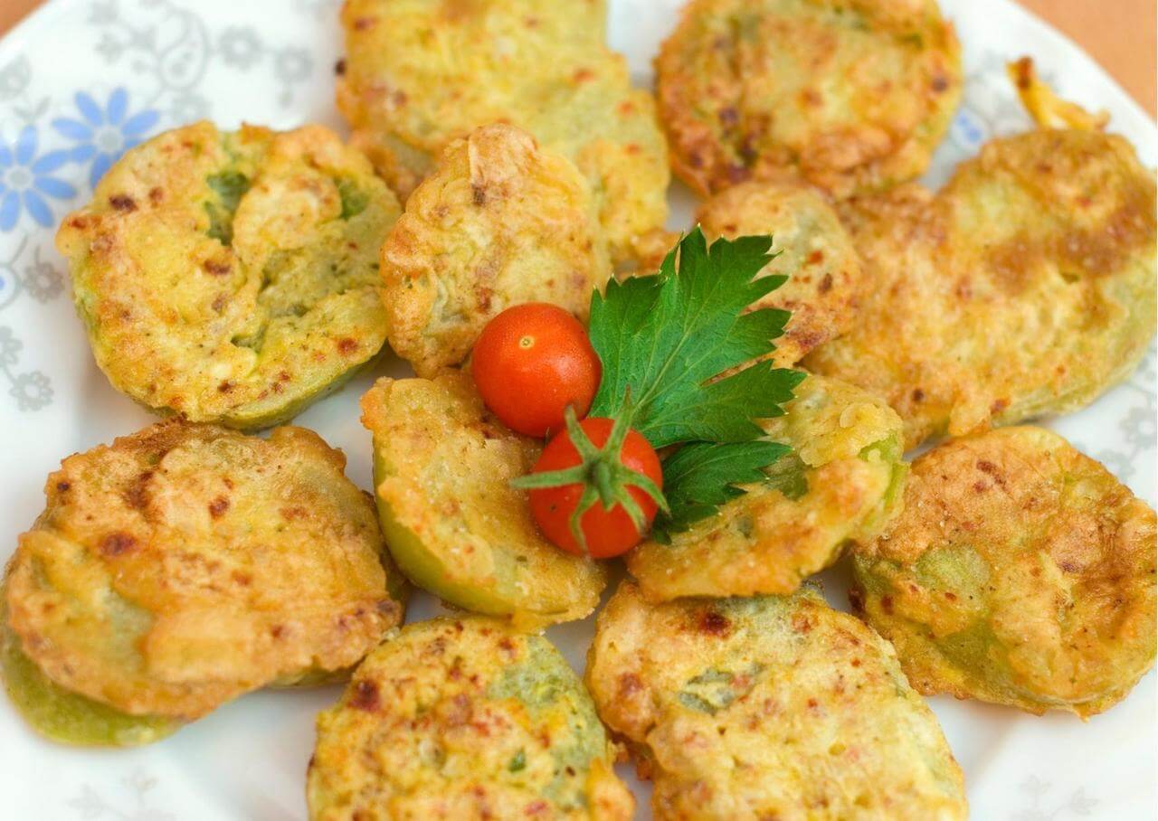 Fried green tomatoes are a classic dish you can try at Charleston restaurants