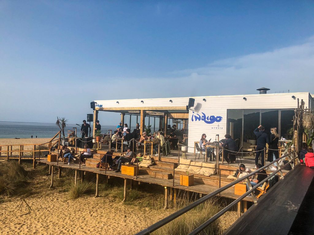 Indigo restaurant at Foz do Lizandro Beach
