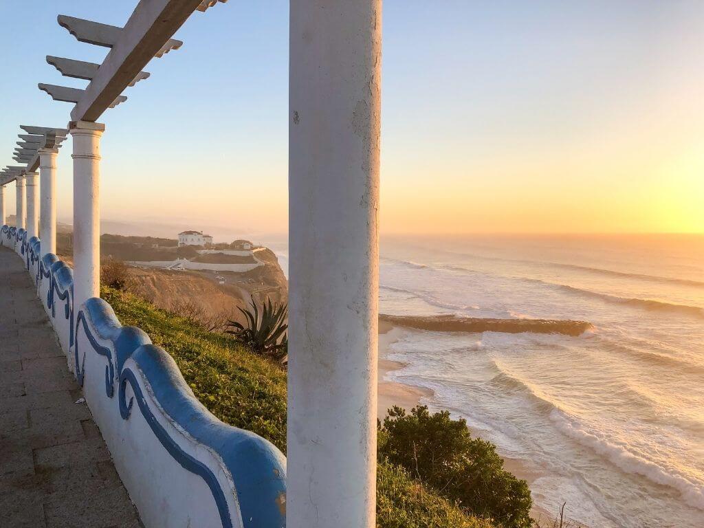 Sunset from a lookout point in Ericeira Portugl