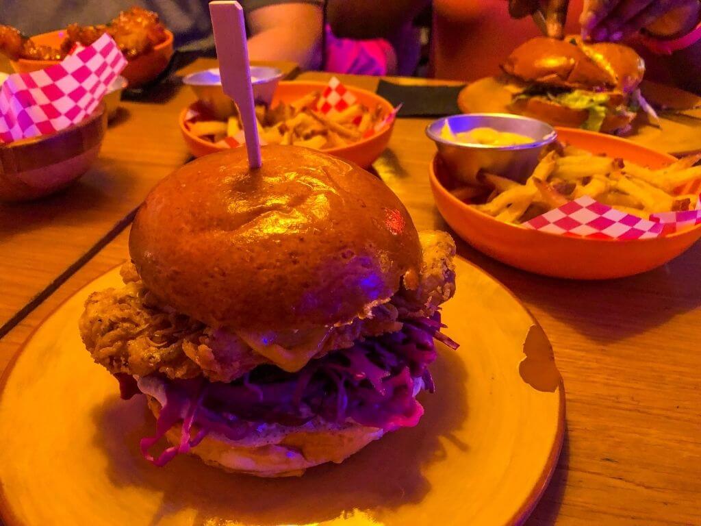 Cauliflower burger from Crispy Mafia, Lisbon