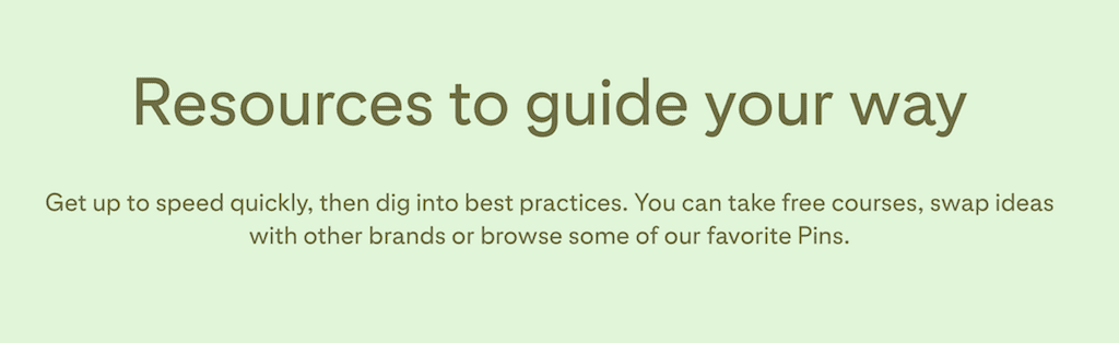 Pinterest business academy