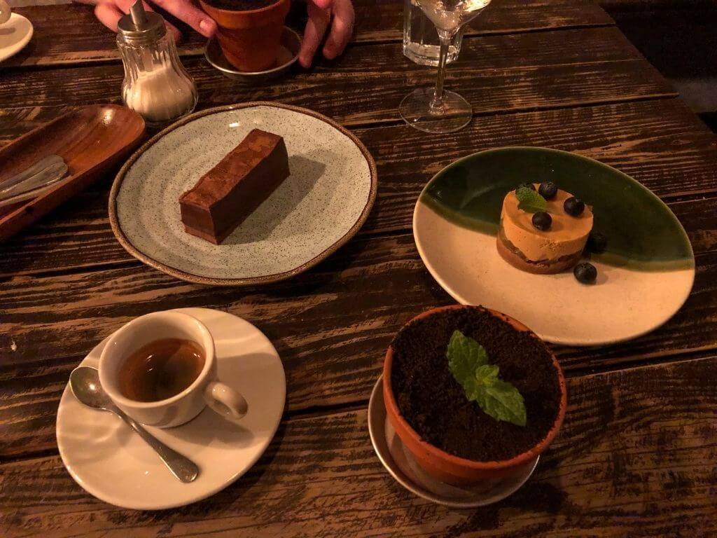 Desserts from Cantina 32 in Porto