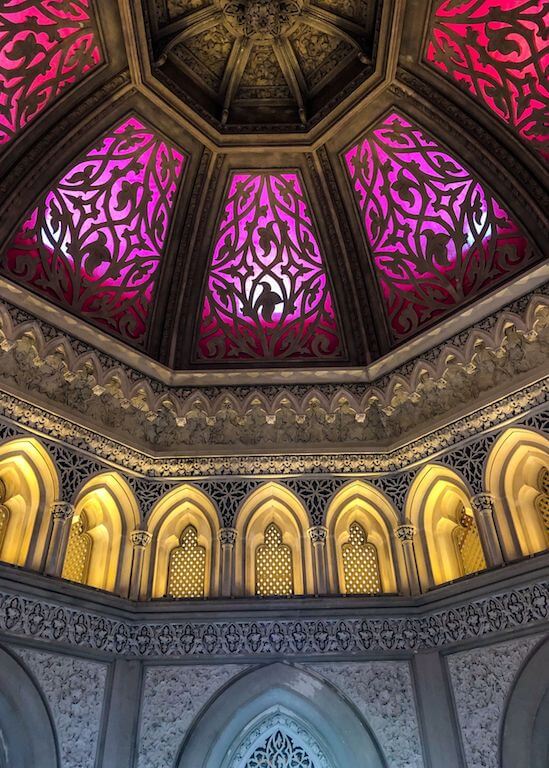 Ceiling decoration at Monserrate Palace