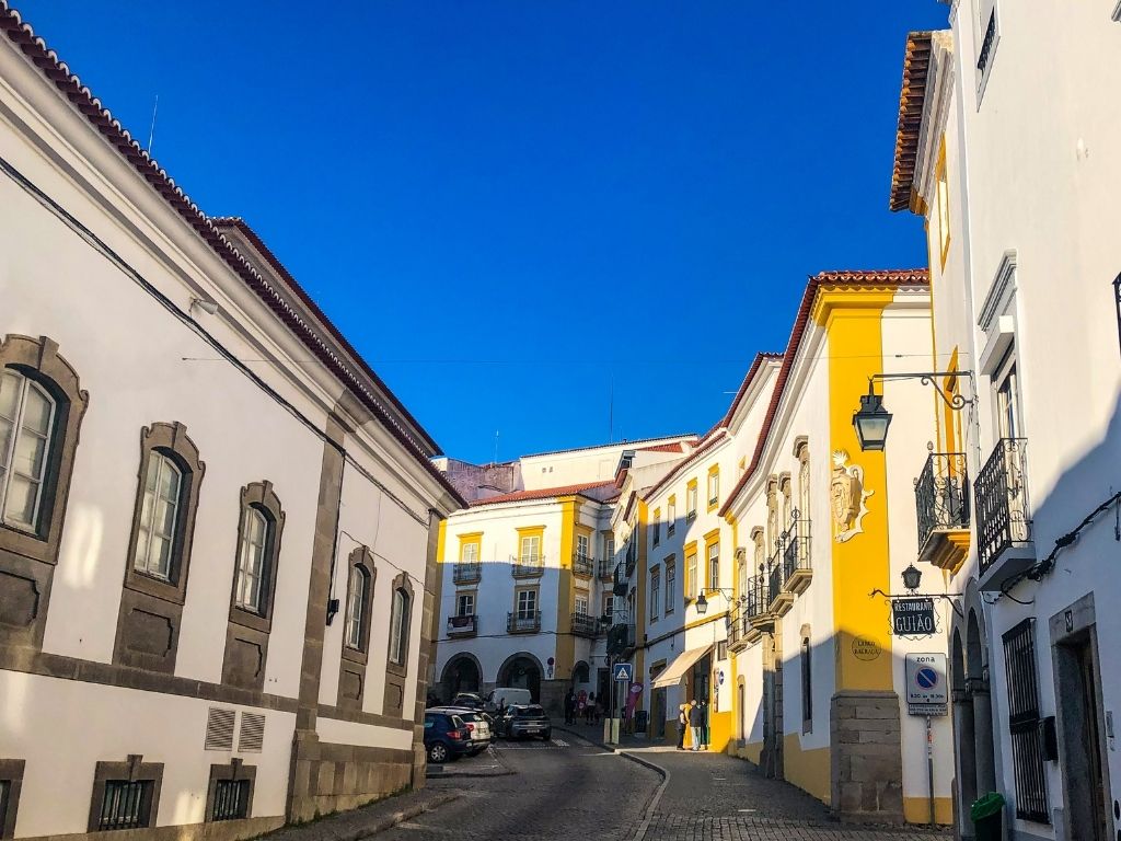 One of the beautiful streets you'll see on your Lisbon to Evora day trip