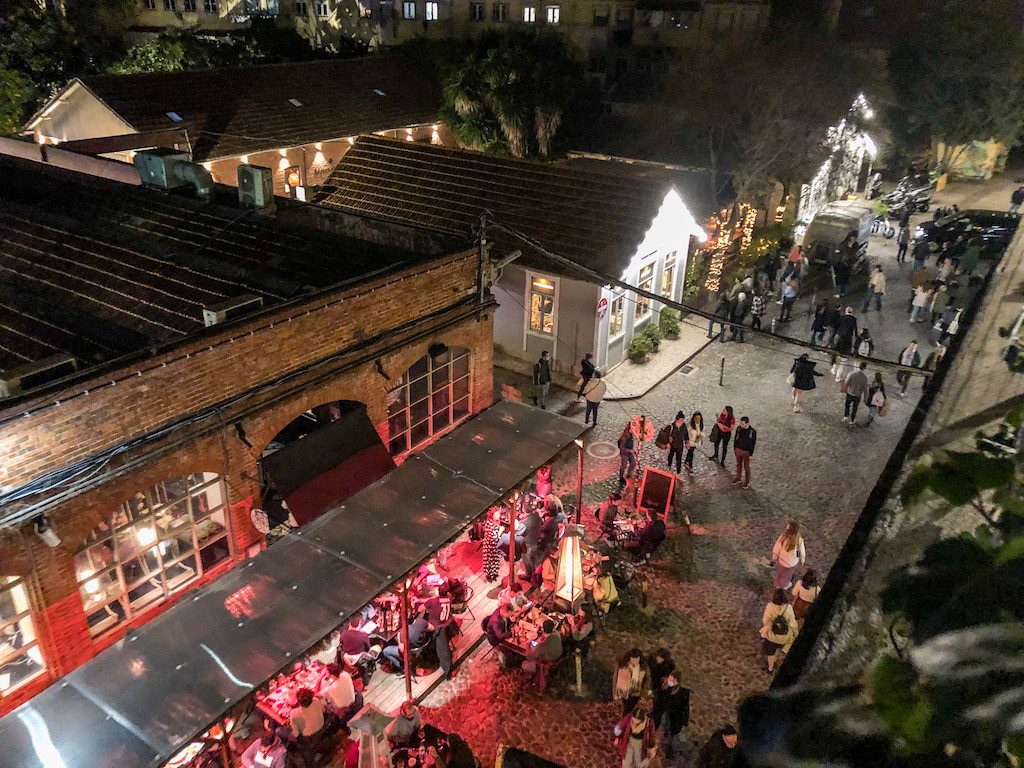 LX Factory Lisbon at night