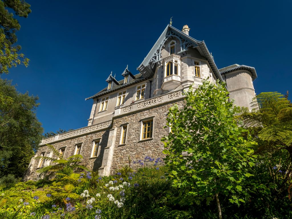 Looking up at the Palace of Biester in Sintra