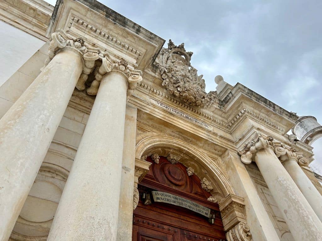 The Coimbra University Library Entrance